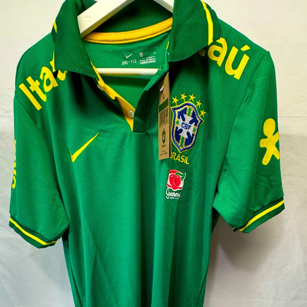 2023 Brazil Royal Blue Polo Short Jersey.